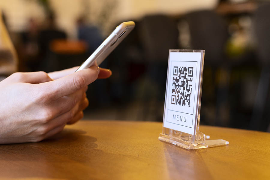 Exemplo de QR Code do Cardápio