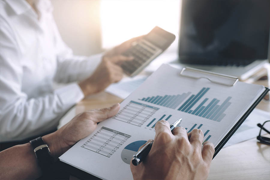 Painel financeiro
